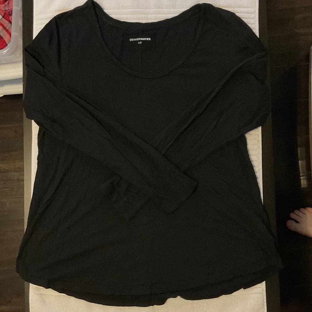 Denver Haynes black long sleeve t-shirt